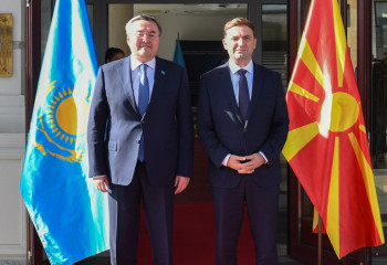 Kazakh FM makes first visit to Northern Macedonia in the history of bilateral relations