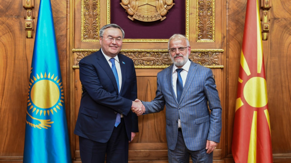 Глава МИД Казахстана впервые совершил визит в Македонию
