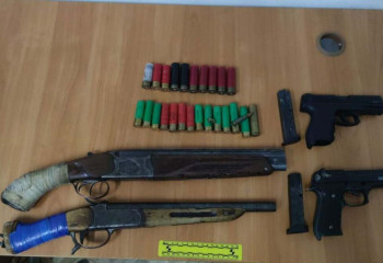 Арсенал оружия обнаружили актюбинские полицейские в доме сельчанина