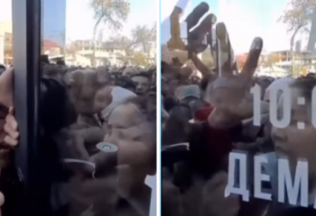 Шымкент қаласындағы сауда үйінде орын алған оқиға  әлеуметтік желілерде жарияланып жатыр