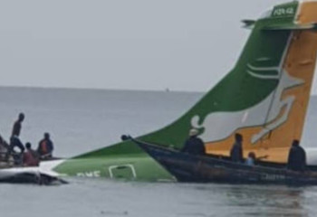 В Танзании самолет с 53 пассажирами рухнул в озеро