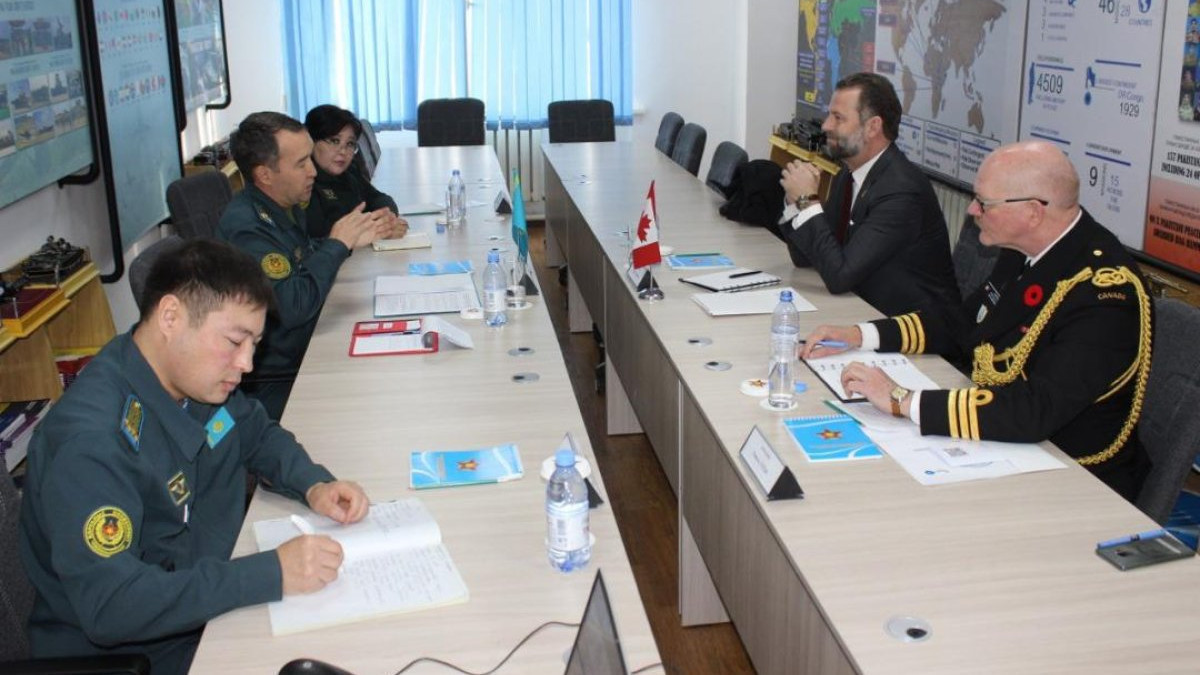 Canadian diplomats visit Peacekeeping Training Center in Almaty