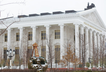 Фоторепортаж: заснеженная Астана