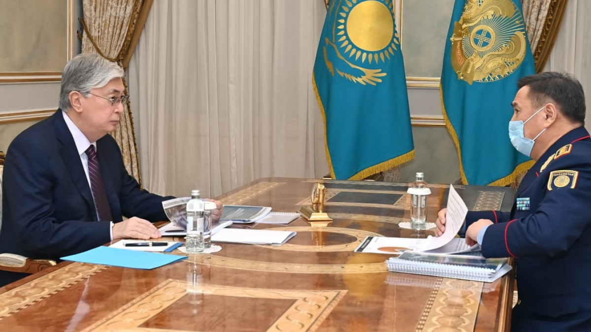 Kazakh President receives Internal Affairs Minister