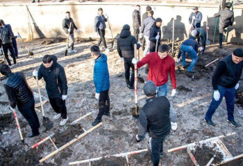 Алматы академиясы мен Полиция департаменті сенбілік өткізді