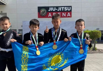 Қазақстандық жасөспірімдер джиу-джитсудан әлем чемпионатында жеңімпаз атанды