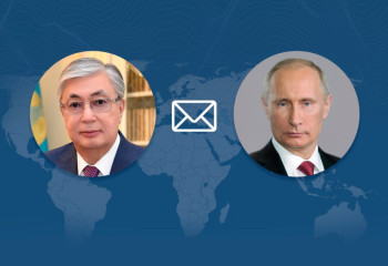 Касым-Жомарт Токаев получил телеграмму от Владимира Путина