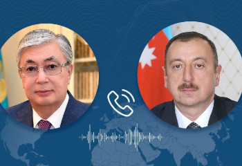 Касым-Жомарт Токаев принял поздравления от Президента Азербайджана