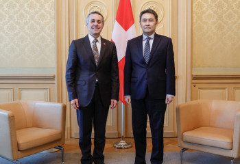 Ambassador of Kazakhstan presents credentials to President of Swiss Confederation
