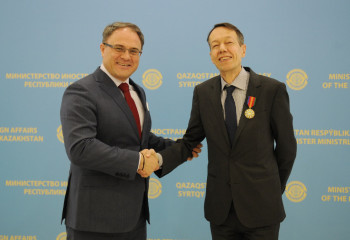 Ambassador of Sweden awarded with order of Dostyk of Second Degree