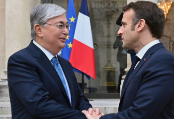 Kassym-Jomart Tokayev,  Emmanuel Macron hold talks
