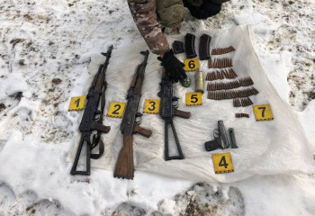 Алматы облысында қару-жарақ сақталған орын табылды