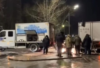 Петропавлда су құбыры жарылды