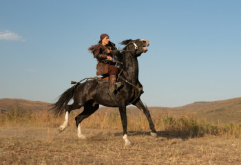 Film about woman playing kokpar shot in Kazakhstan