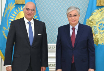 Tokayev receives Greek foreign minister