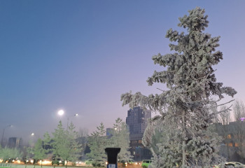 В Астане держатся сильные морозы