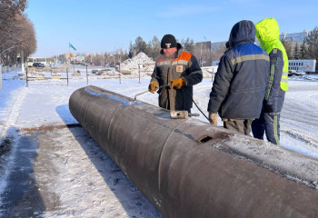 Екібастұздағы тағы бір шағын ауданда жылу құбыры жарылды