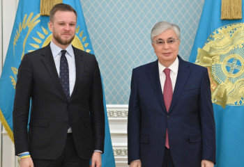 Kazakh President receives Lithuanian Foreign Minister