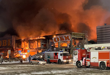 При пожаре в Москве прогремел мощный взрыв