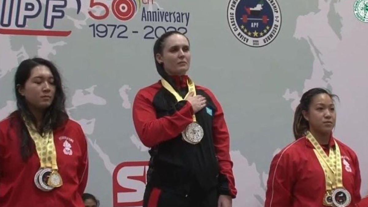 Олеся Калинкина пауэрлифтингтен өткен Азия чемпионатында алтын жүлдеге қол жеткізді