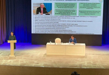 Ажар Ғиният Маңғыстау облысында халықпен кездесу өткізді