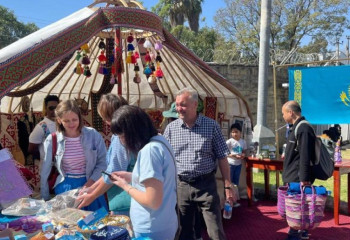 Қазақ киіз үйі алғаш рет Африкада таныстырылды