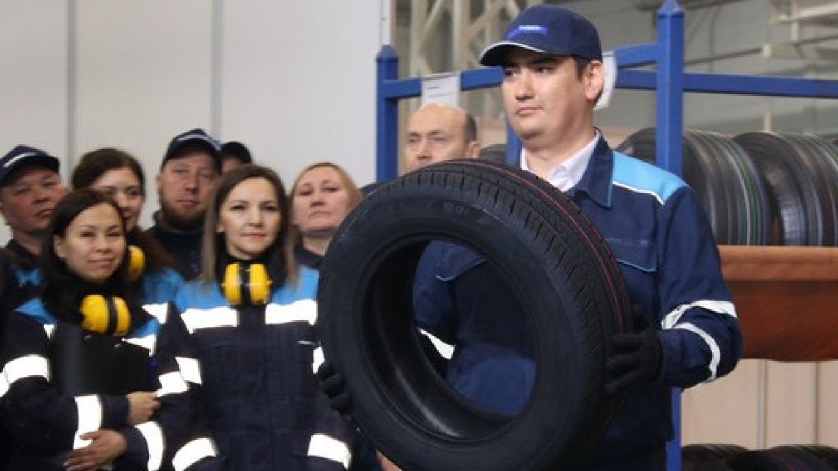 В Карагандинской области выпустили первую автомобильную шину