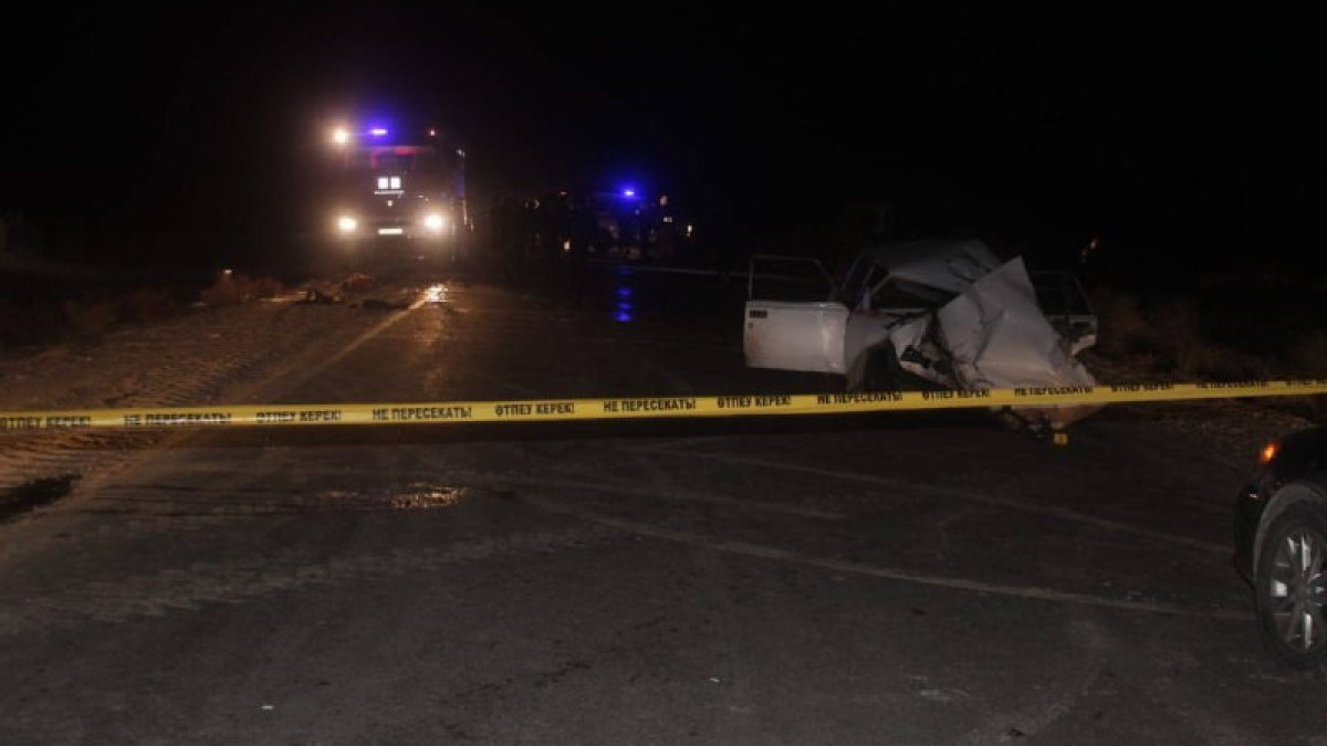 Қызылорда облысындағы жантүршігерлік жол апатынан төрт адам мерт болды