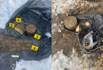 Жамбыл облысында 13 қару мен 350-ге жуық патрон табылды