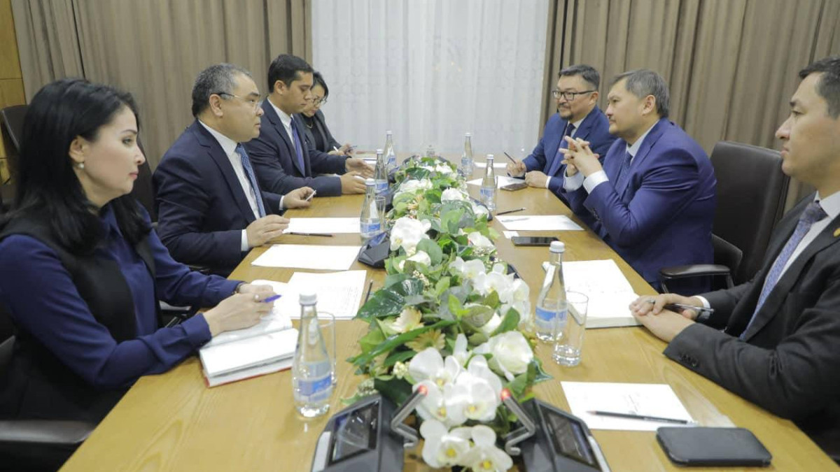 Саясат Нұрбек Өзбекстанның инновациялық даму министрімен кездесті