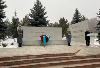 В Алматы открыли мемориал памяти жертв январских событий