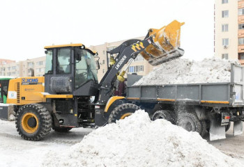 Более 13 тыс кубов снега вывезли из Астаны за ночь