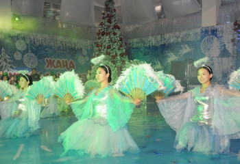 Олимпийские чемпионы поздравили детей на елке в области Жетысу