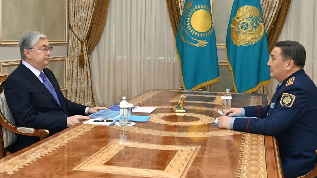 Kazakh minister of Internal Affairs reported to President on criminal situation in country