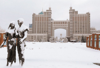 Фоторепортаж: зимняя Астана