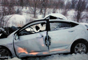 Легковушка и КамАЗ столкнулись на трассе Алматы – Оскемен