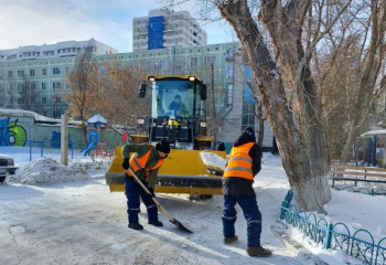 Елордадан бір түнде 21 мың текше метрден астам қар шығарылды