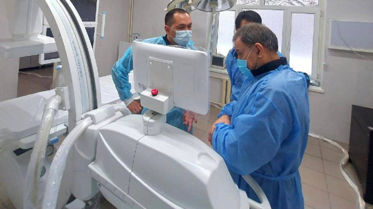 В трех больницах Туркестанской области установлены ангиографы