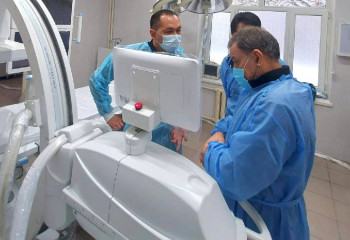В трех больницах Туркестанской области установлены ангиографы