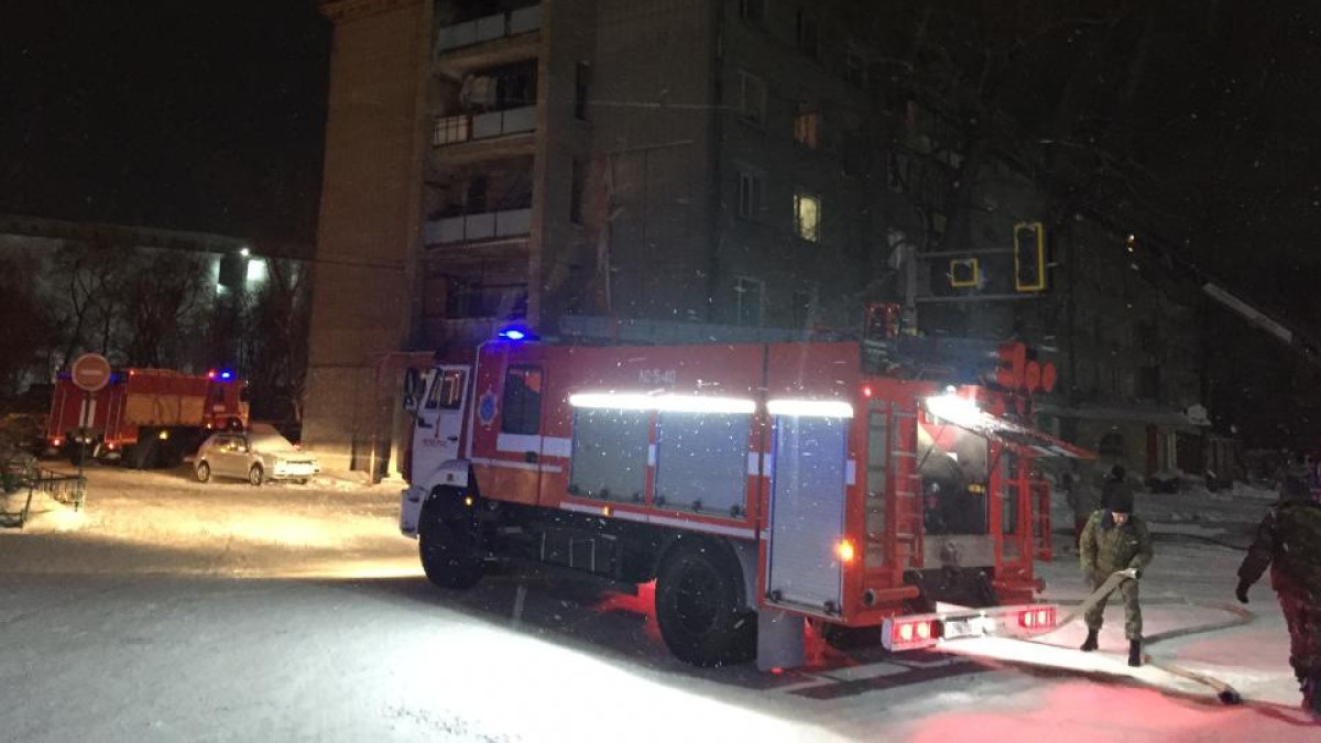 В Петропавловске из-за пожара эвакуировали жителей пятиэтажки
