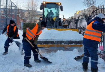 37 тысяч кубометров снега вывезли из Астаны в ночь на 16 января