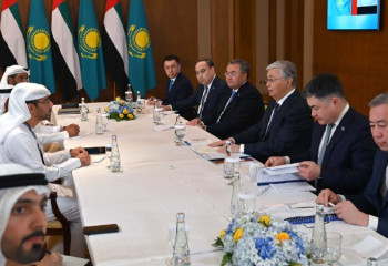 Токаев обсудил перспективы инвестпроектов с гендиректором Abu Dhabi Ports Group