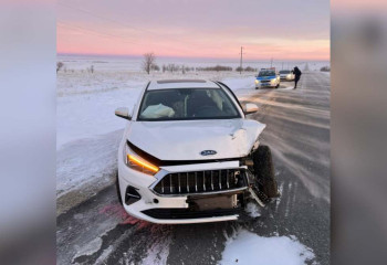 Три ДТП за один день произошли на одном участке дороги в Костанайской области