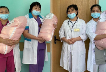 Оралда үшем қыздар дүниеге келді