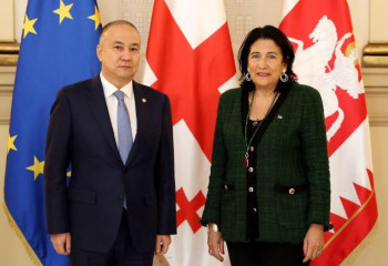 Қазақстан елшісі Грузия президентіне сенім грамоталарын тапсырды