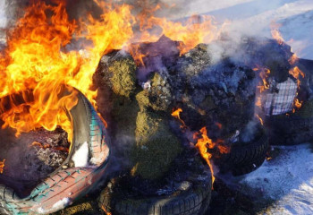 Более 100 кг марихуаны сожгли полицейские в Костанайской области