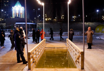 Астанада крещение іс-шарасы қалай өтіп жатыр