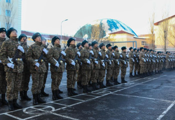 Более ста новобранцев пополнили ряды военной полиции Казахстана