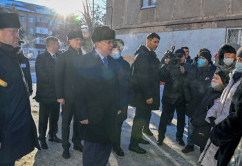 Президент встретился с жителями Рудного