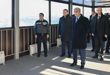 Президент ознакомился с работой Соколовского карьера